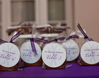 Wedding Reception Label Stickers / Escort Seating Labels / Favors / Thank You