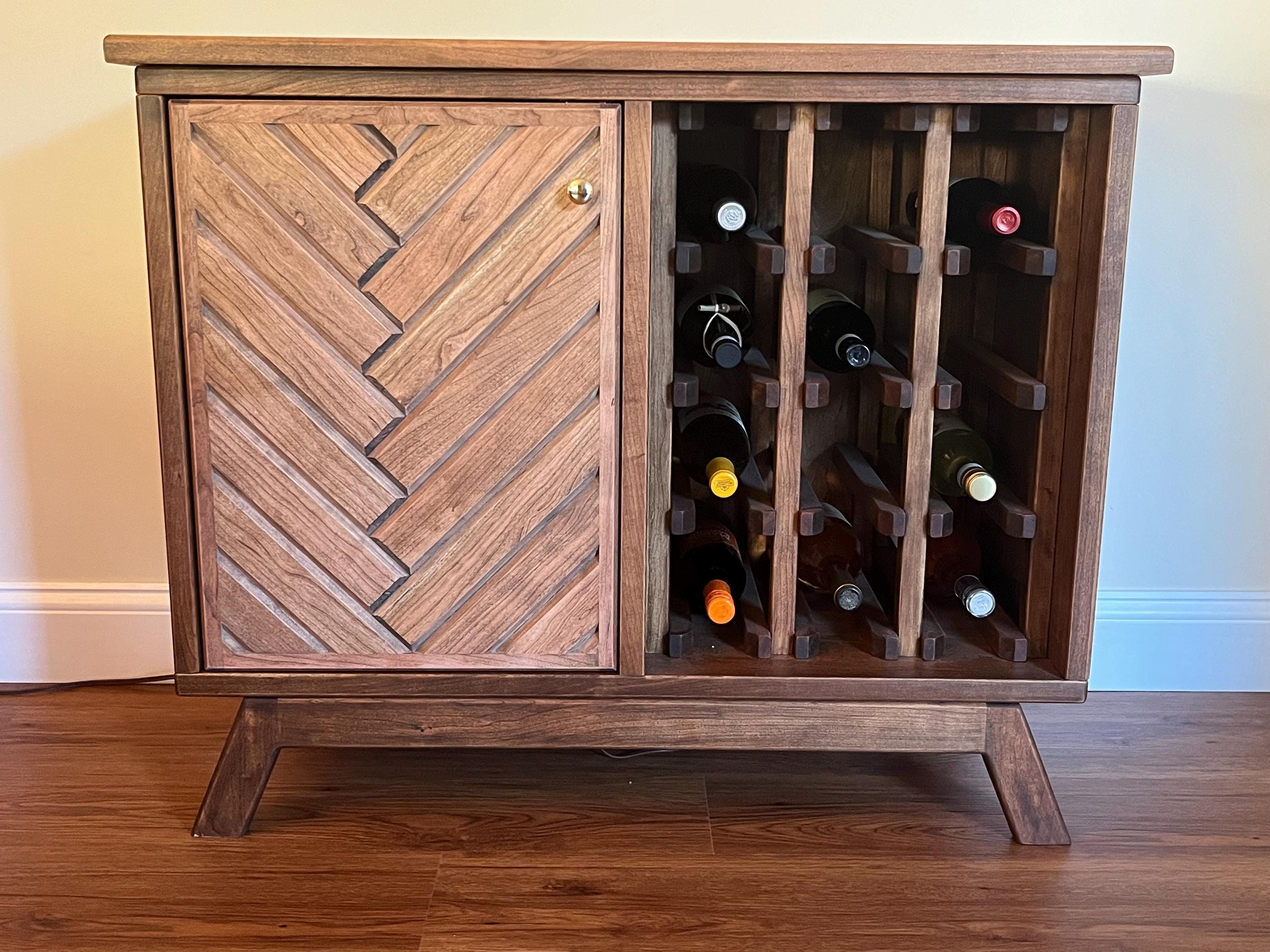 Cherry Wine Cabinet Etsy