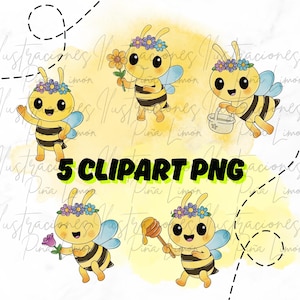 Abejita chiquitita plimplim, clipart abeja de canción infantil Little bee de plimplim, imágenes excelente calidad 5 png watercolor