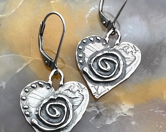 Artisan Heart Earrings