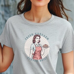 Camiseta con sarcasmo fresco a diario: camiseta con gráfico retro