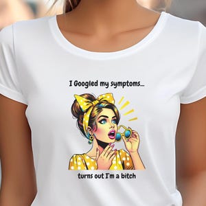 Hilarious tee shirt for women funny pop art woman graphic, sarcastic statement tee gag gift for edgy women inappropriate shirt