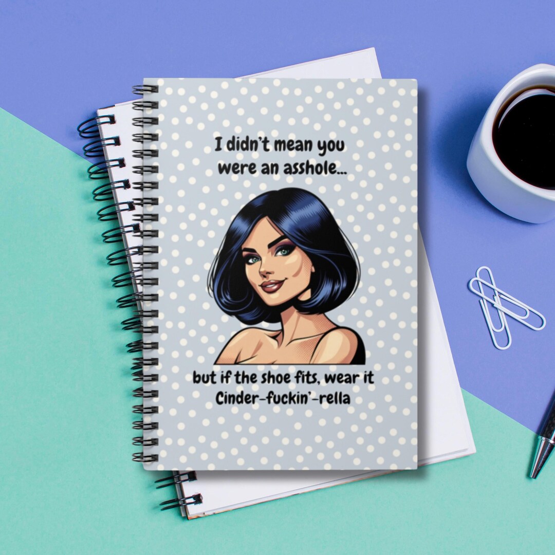 Sarcastic Pop Art Spiral Notebook: Rude Quote Journal - Etsy