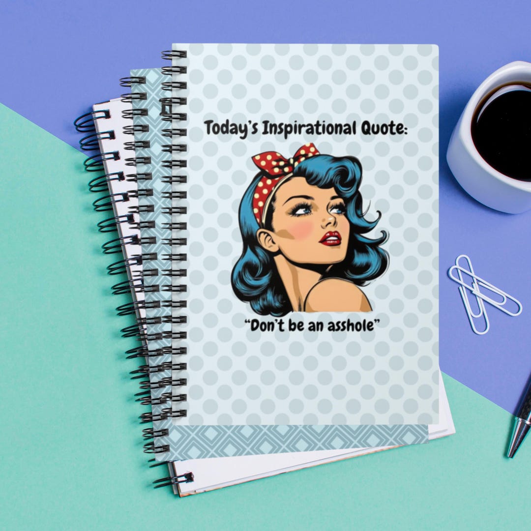Sarcastic Pop Art Notebook: Funny Swear Journal, Bold Humor Gift - Etsy
