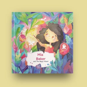 Personalized Book &quot;Name and The Magic Wand&quot; (32 character types to choose from)