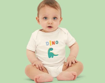 Dino Baby Onesie, Cute Dinosaur Outfit, Infant Romper