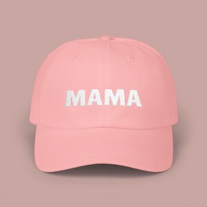 Embroidered Mama Baseball Hat, Women&#39;s Hat, Mom Cap, Mother&#39;s Day Gift, Adjustable Hat, Mom Life Accessories