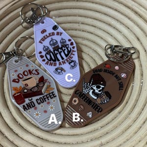 Coffee Retro Luggage Keychain