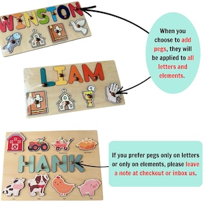 Wooden Busy Board Puzzle | Personalized Name Puzzle Toy | Baby Girl ...