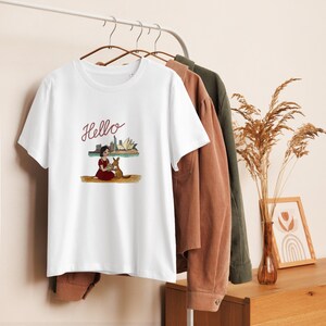 Camisa Hello Summer personalizada com letras personalizadas para meninas Camisa Hello de manga curta para presente com letras personalizadas Camisa de verão para aventura