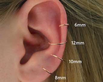 Surgical Steel Conch Hoop, Cartilage Clicker, Helix Piercing - Etsy