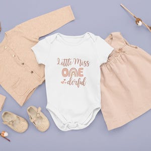 Traje de cumpleañera Onederful, traje de Miss Onederful, mono de primer cumpleaños, descarga digital para niña de primer cumpleaños