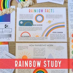 Mini étude unitaire arc-en-ciel : science et chasse au trésor (téléchargement numérique)