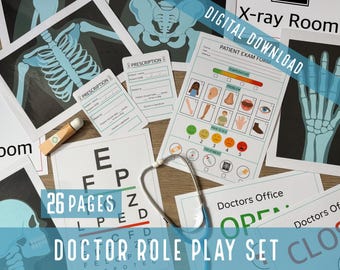 Arzt Rollenspiel Set: Röntgen & Klinik (Digitaler Download)