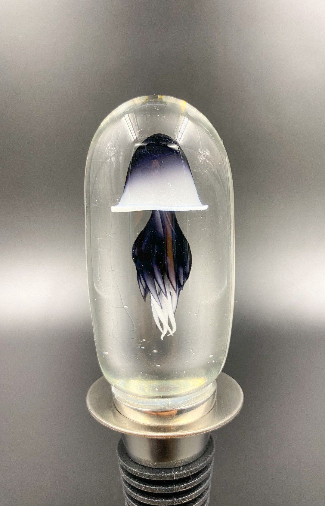 Hawaiian Black and White Jellyfish Winestopper Etsy