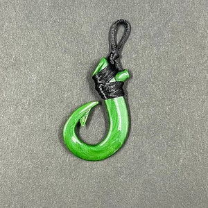 Maui hook glass pendant