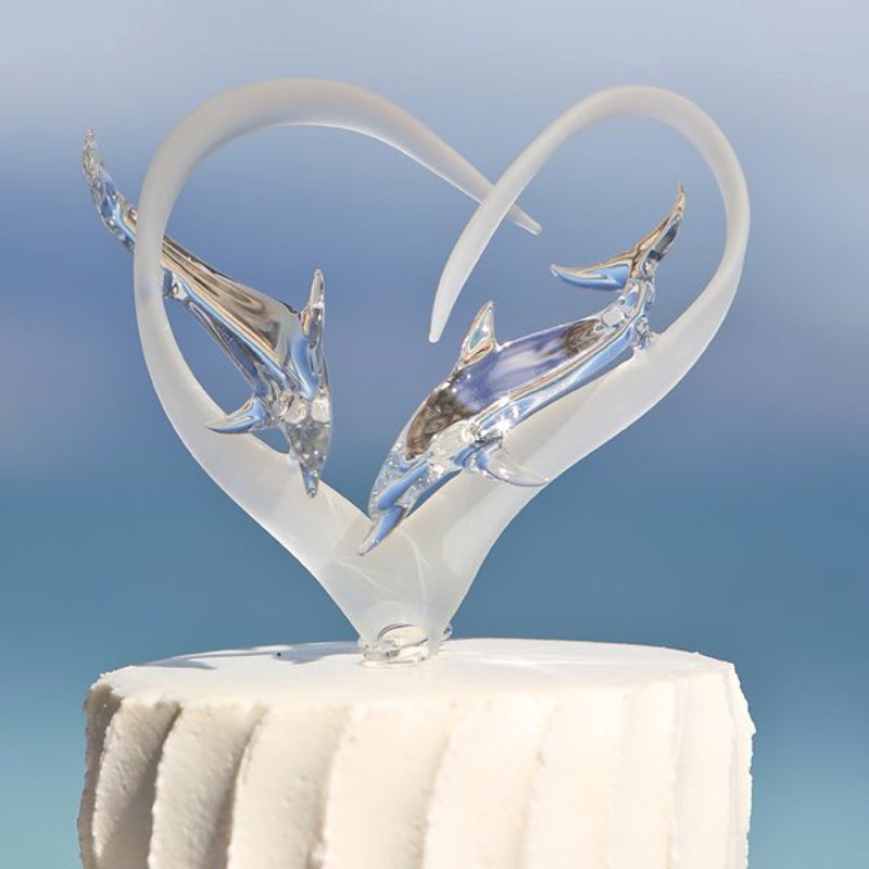 Dolphin Cake Topper - 10 Cm Acrylic Figurine For Birthday & Celebration Cakes