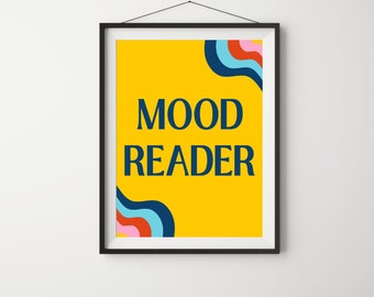 Amoureux des livres, impression d'art Mood Reader Amoureux des livres, cadeau de lecteur, cadeau de lecture dans le coin, lecteur d'art, impression sans cadre, bibliothèque à la maison