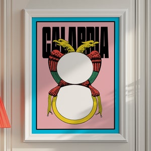 Italiaanse posterkunst, Italiaanse kaarten, Briscola-kaarten, maximalist, retro Italiaanse poster, wanddecoratie, Italiaans, direct downloaden, reisposter