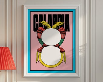 Italian Poster Art, Italian Cards, Briscola Cards,  Maximalist, Retro Italian Poster, Wall Decor, Italian, Instant Download, Travel poster