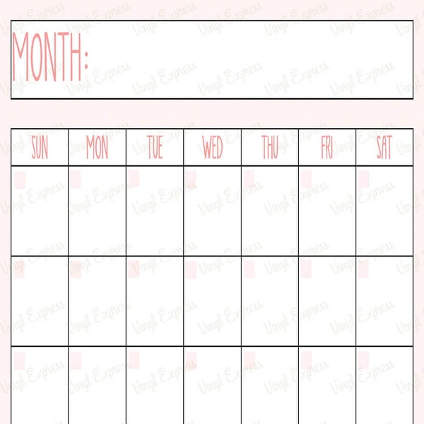 Rae Dunn Monthly Calendar Etsy