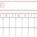 Printable Digital Download Perpetual Blank PORTRAIT Calendar | Rae Dunn ...