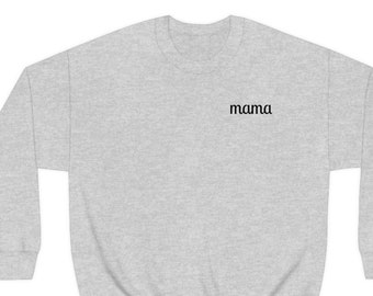 Mama Crewneck Sweatshirt.  Mom Life sweatshirt, Easy, comfy sweatshirt, oversize or purchase to fit, color choices to choose from