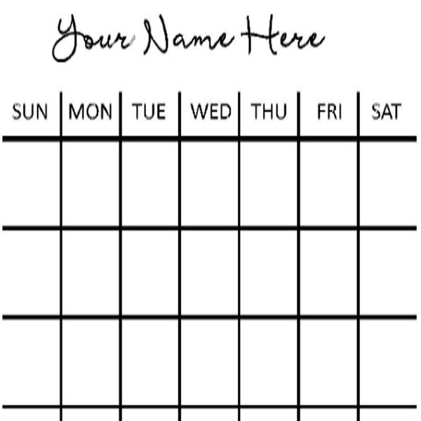 Vinyl Calendar Etsy