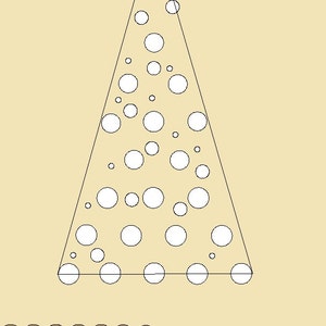 Polka Dot Christmas Tree dot decal set image 4