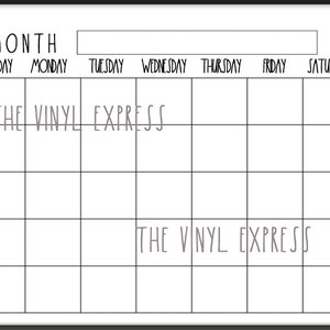 Printable Digital Download Blank Calendar Rae Dunn Inspired Instant ...