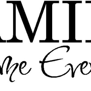 Family Home Evening vinyl decal with assignments and graphics, decal only, the board is not included, do it yourself project image 3