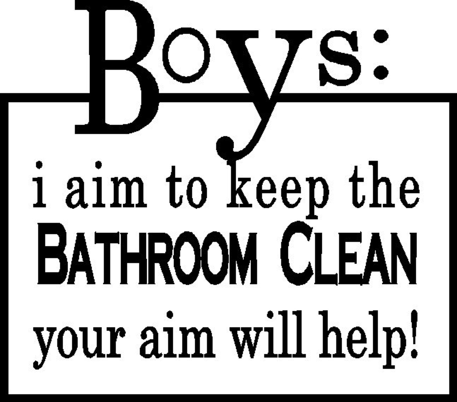 Custom Toilet Decal 9 X 8 Etsy