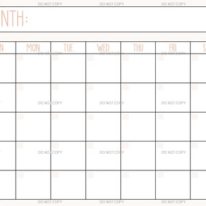 Ewiger Digitaler Download Kalender | Bauernhaus | Sofortdownload |  PNG und PDF | Skalierbar | minimal | 3 Farben | Schachteln