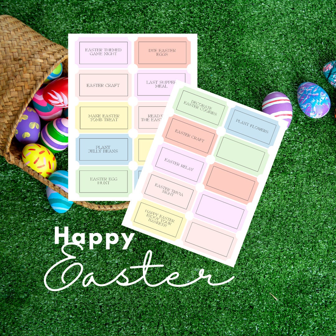 Easter Countdown Printable With Daily Activities to Countdown to Easter ...