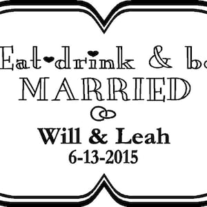 Custom Name Decal for side of beverage tub etc DECAL ONLY container not included