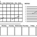 Printable Digital Download Blank Calendar Rae Dunn Inspired Instant Download PNG and PDF Formats ...