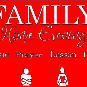 Family Home Evening vinyl decal with assignments and graphics, decal only, the board is not included, do it yourself project image 4