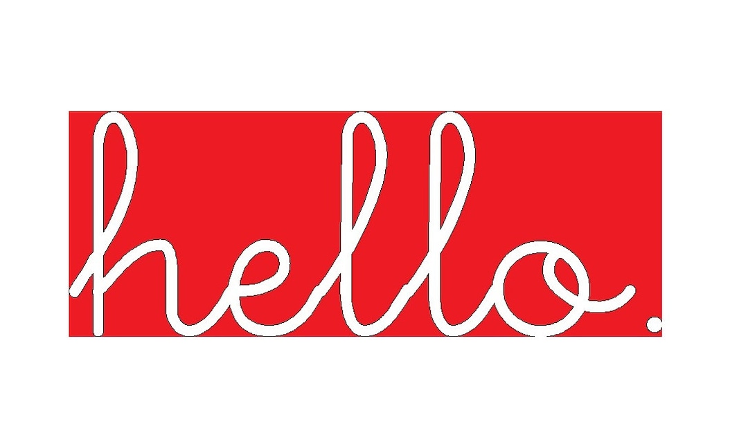 Hello Vinyl Lettering Decal for Apothecary Jar Jar Candle or Etsy