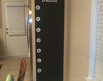 Chalkwall Menu with 1.5 inch circles and bonus To Do Decals, 3 font choices