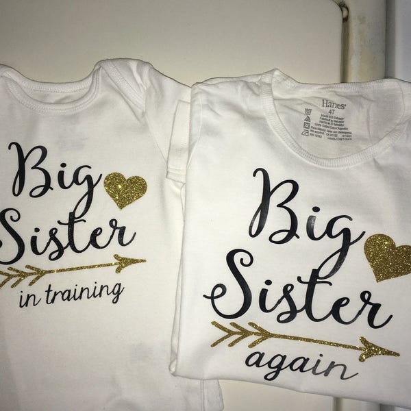 Big Sister Iron On - Etsy