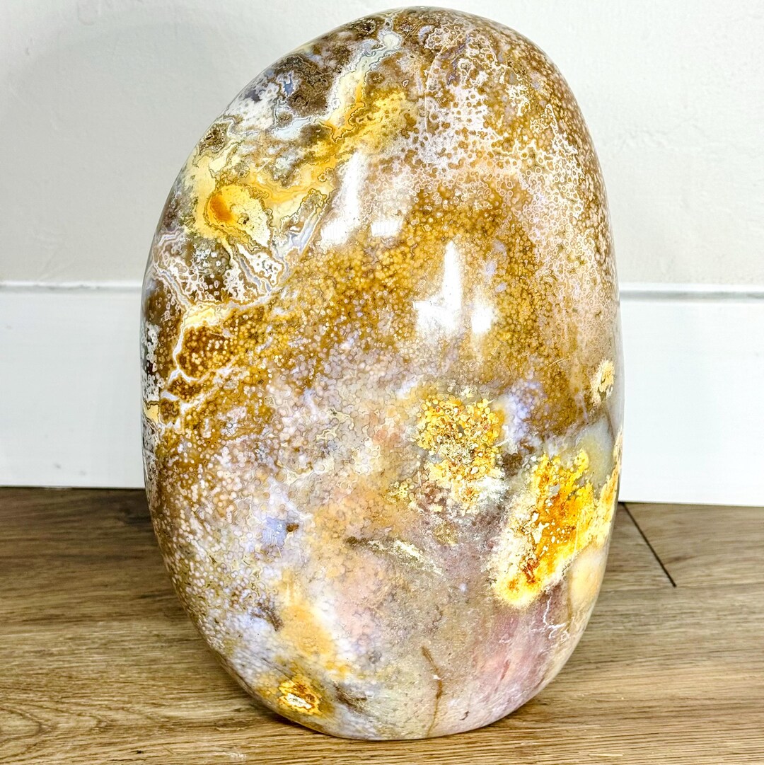 XL Ocean Jasper Freeform With Warm Earthy Orb Patterns – 20.7 Lbs - Etsy