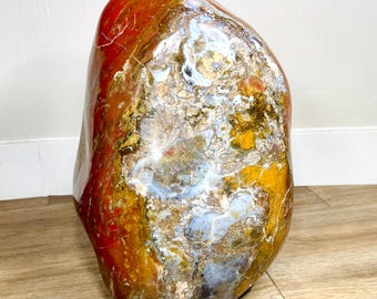 XL Red Jasper Freeform - Organic Madagascar Crystal Sculpture, 84.9 lb Collector Specimen