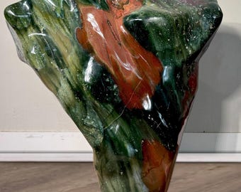XXL Madagascar Ocean Jasper Freeform (205 lbs) – Green Rust Mineral Sculpture