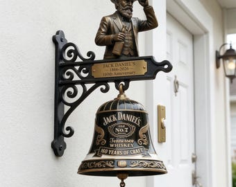 Outdoor Cardinal Türglocke - An der Wand befestigte Bronzeglocke - Beileidsgeschenk für Veranda & Garten
