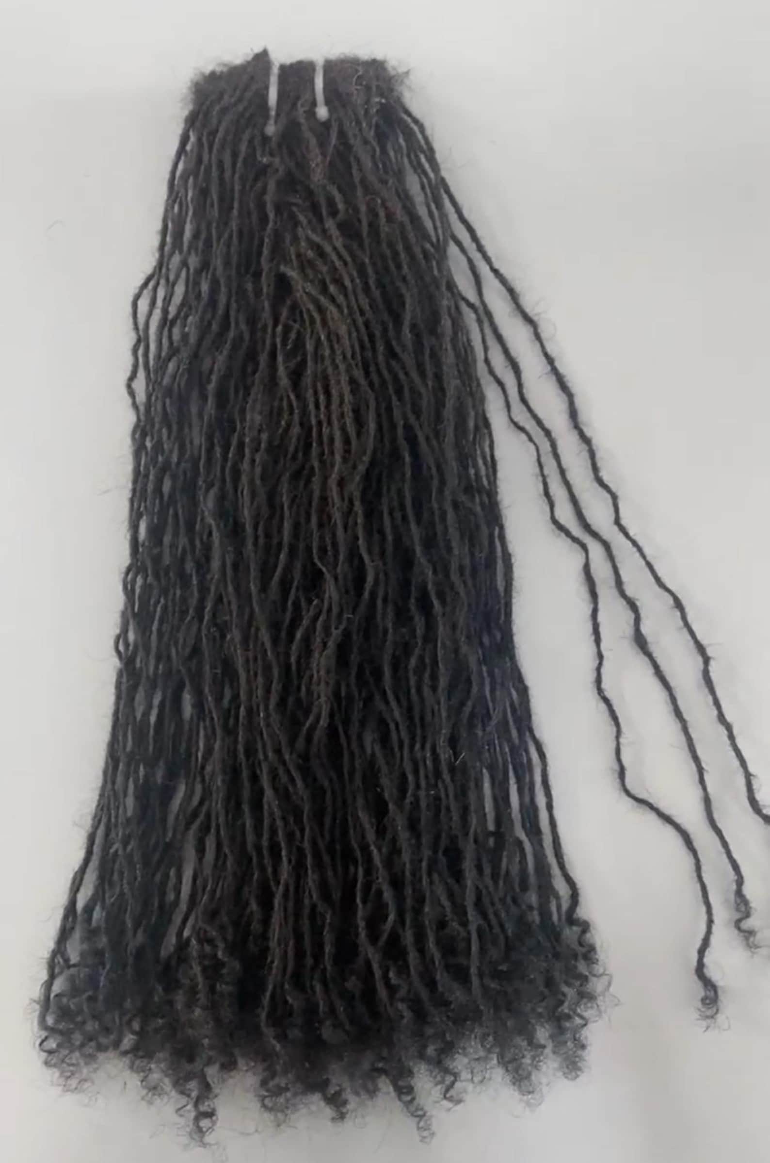 Dreadlock Clip Ins, Sister Loc Clip Ins With Curly Ends - Etsy