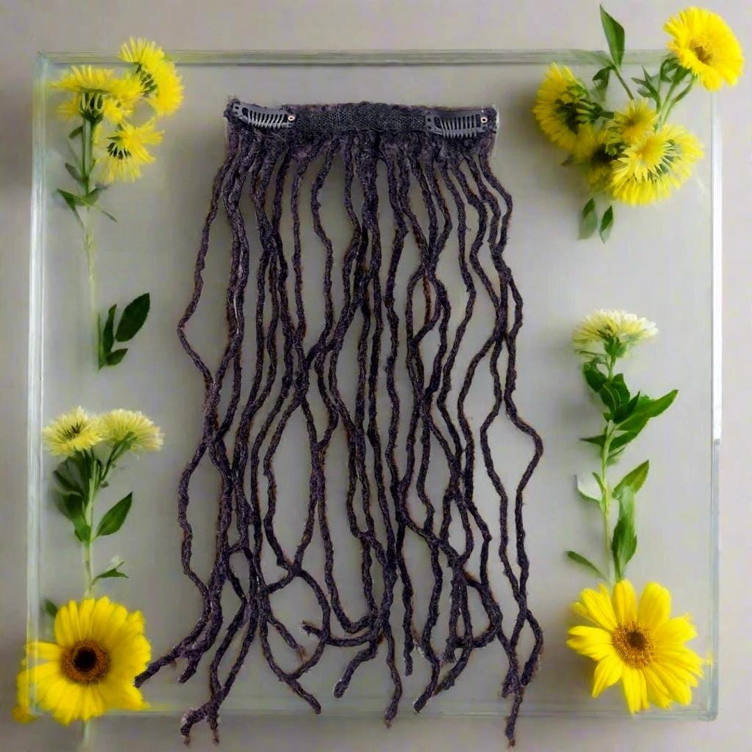 Dreadlock Clip Ins, Sister Loc Clip Ins Single 2 Clip Track (not Full ...