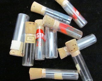 Watch Vials  Glass bottles Vintage Watch parts Watchmakers Vials Steampunk  Mixed Media Assemblage IV 14