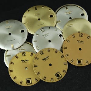 Vintage Antique Watch Dials Steampunk  Faces Parts Altered Art Industrial O 81