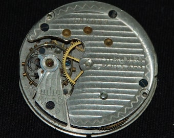 Steampunk Watch Movement Vintage Antique Porcelain face dial wf 27