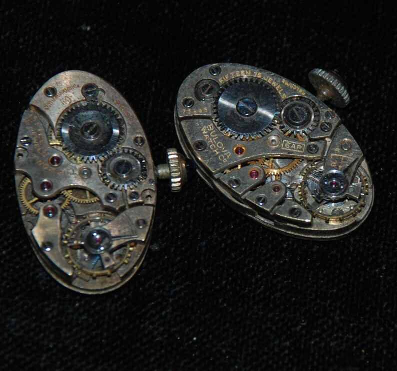 Vintage Antique Oval Watch Movements With Sapphire Crowns and Etsy